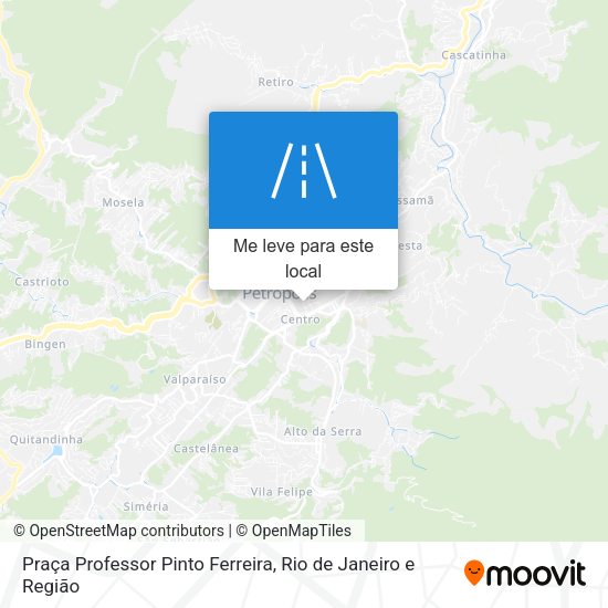 Praça Professor Pinto Ferreira mapa