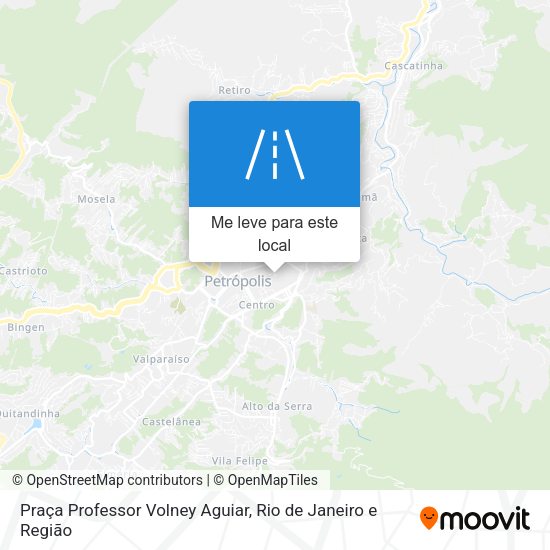 Praça Professor Volney Aguiar mapa
