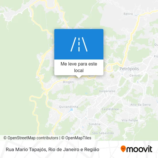 Rua Mario Tapajós mapa