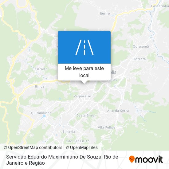 Servidão Eduardo Maximiniano De Souza mapa