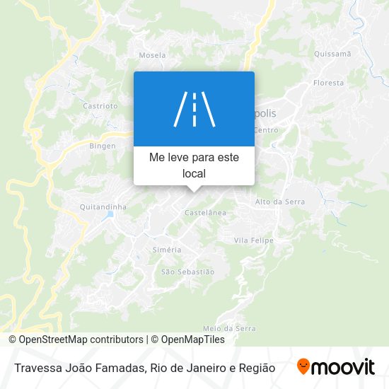 Travessa João Famadas mapa