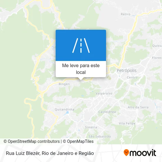Rua Luiz Blezêr mapa