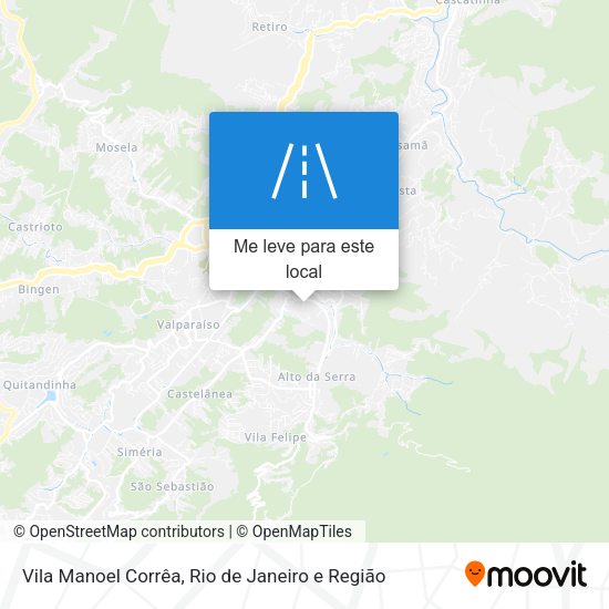 Vila Manoel Corrêa mapa