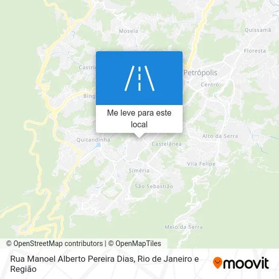 Rua Manoel Alberto Pereira Dias mapa