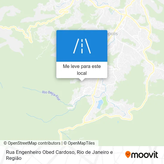 Rua Engenheiro Obed Cardoso mapa