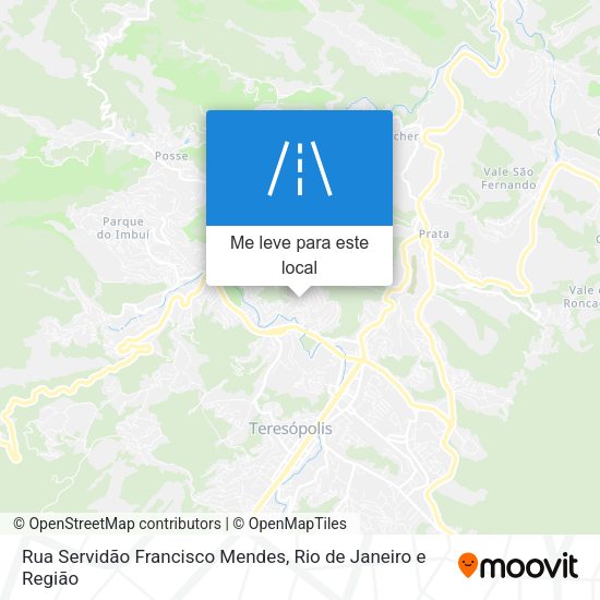 Rua Servidão Francisco Mendes mapa