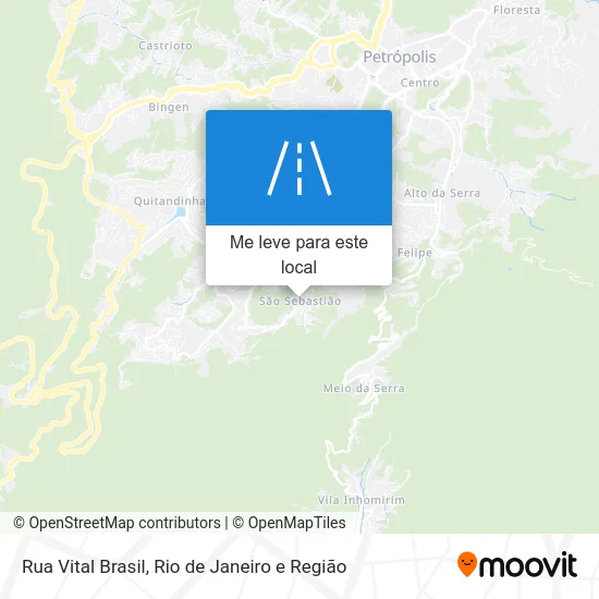 Rua Vital Brasil mapa