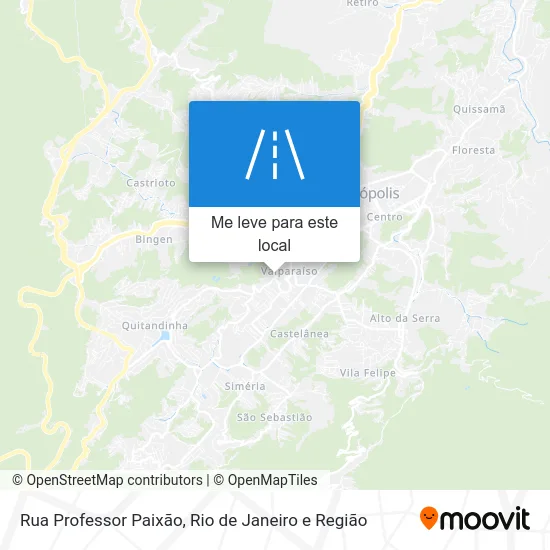 Rua Professor Paixão mapa