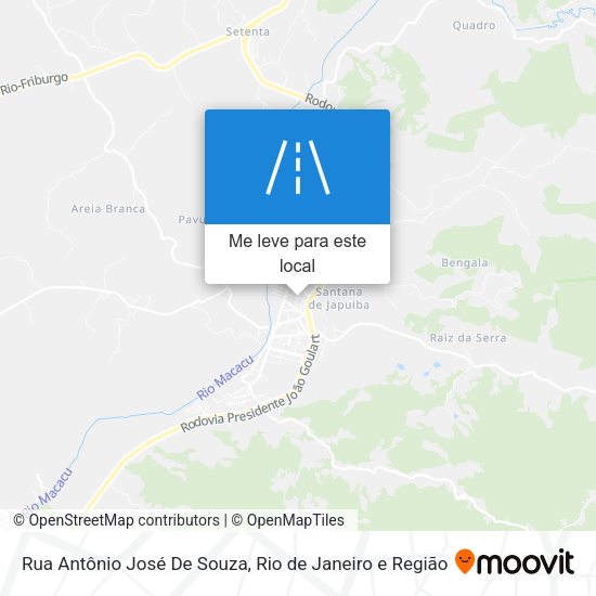 Rua Antônio José De Souza mapa