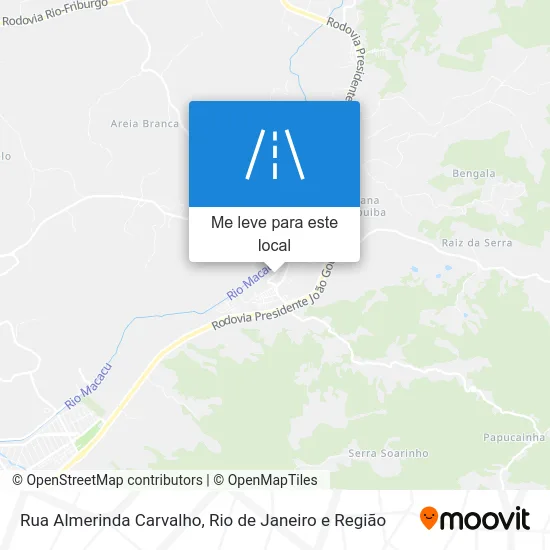 Rua Almerinda Carvalho mapa