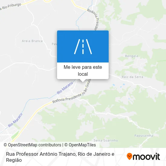 Rua Professor Antônio Trajano mapa