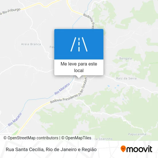 Rua Santa Cecília mapa