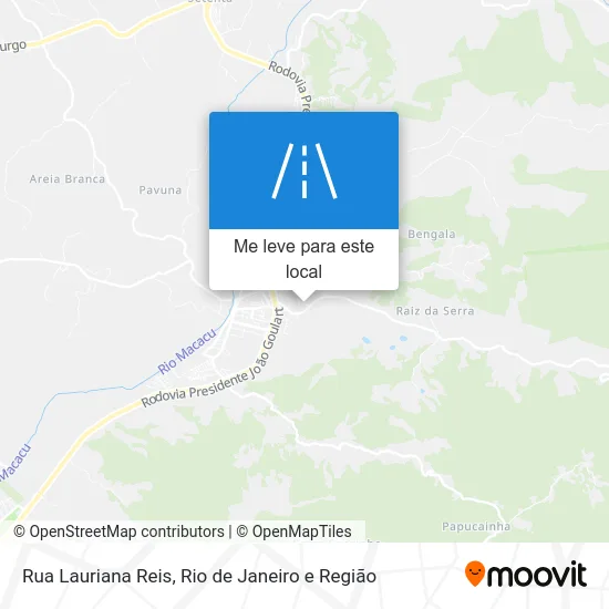 Rua Lauriana Reis mapa