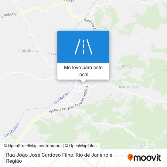 Rua João José Cardoso Filho mapa