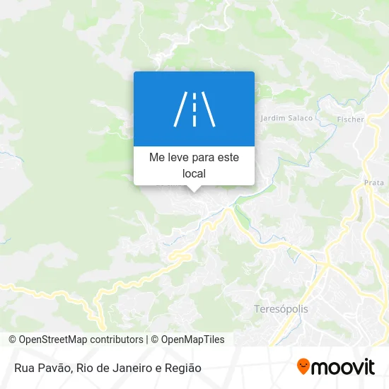 Rua Pavão mapa