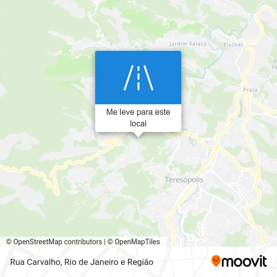 Rua Carvalho mapa