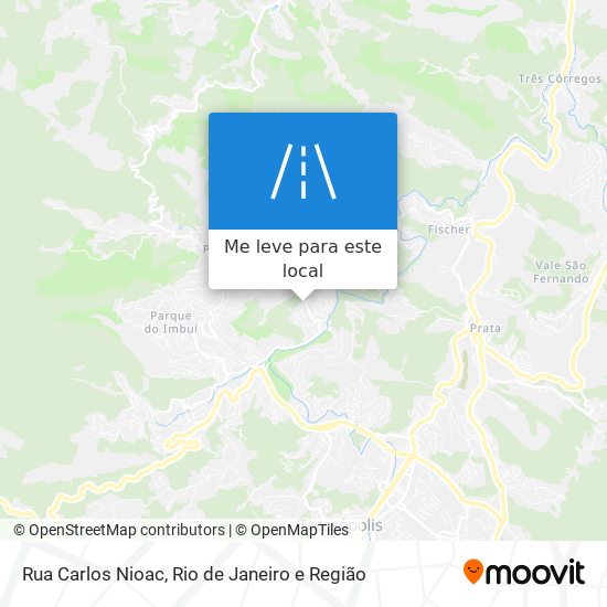 Rua Carlos Nioac mapa