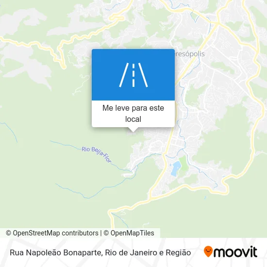 Rua Napoleão Bonaparte mapa