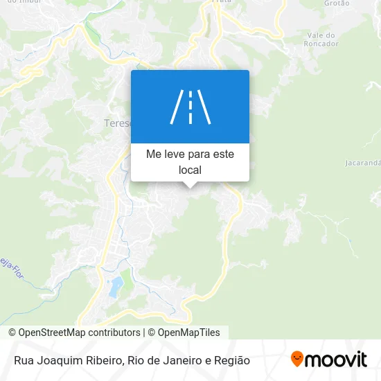 Rua Joaquim Ribeiro mapa