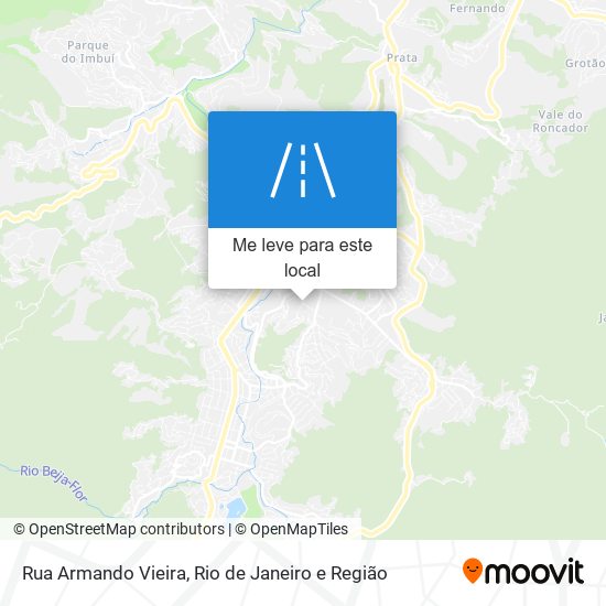 Rua Armando Vieira mapa