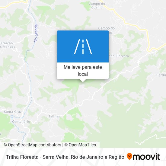 Trilha Floresta - Serra Velha mapa