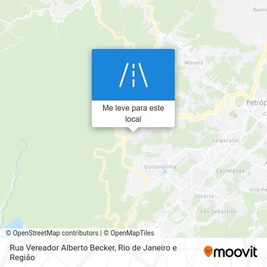 Rua Vereador Alberto Becker mapa
