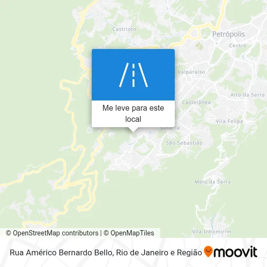 Rua Américo Bernardo Bello mapa