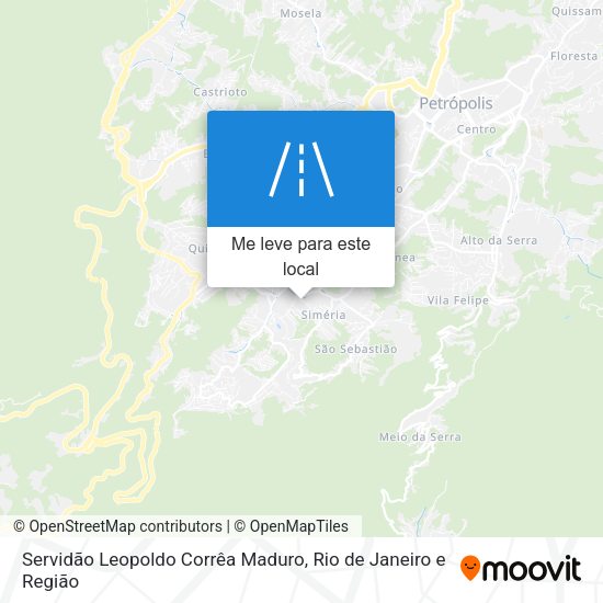 Servidão Leopoldo Corrêa Maduro mapa