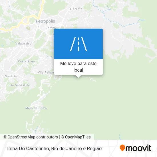 Trilha Do Castelinho mapa