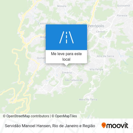 Servidão Manoel Hansen mapa