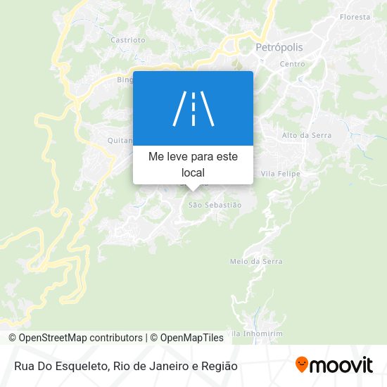 Rua Do Esqueleto mapa