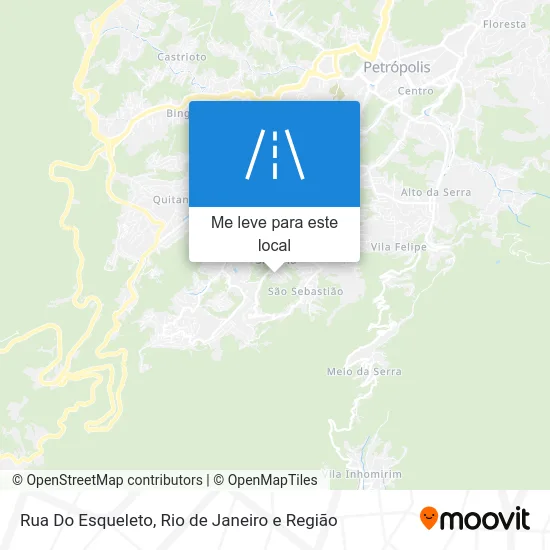 Rua Do Esqueleto mapa