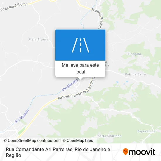 Rua Comandante Ari Parreiras mapa