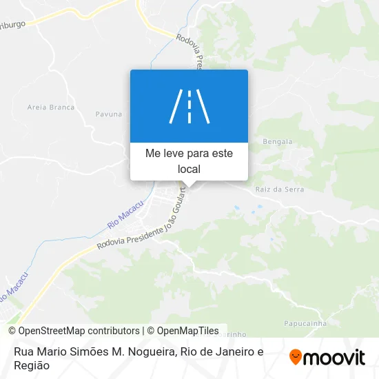 Rua Mario Simões M. Nogueira mapa