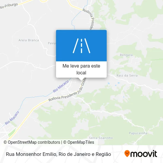 Rua Monsenhor Emilio mapa