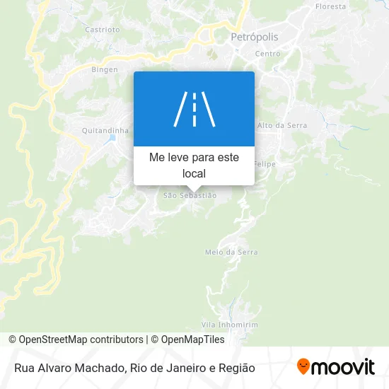 Rua Alvaro Machado mapa