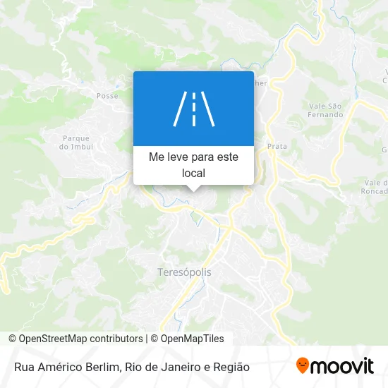 Rua Américo Berlim mapa