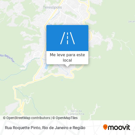 Rua Roquette Pinto mapa