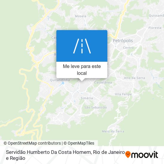 Servidão Humberto Da Costa Homem mapa