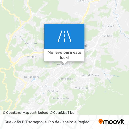 Rua João D´Escragnolle mapa