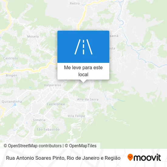Rua Antonio Soares Pinto mapa