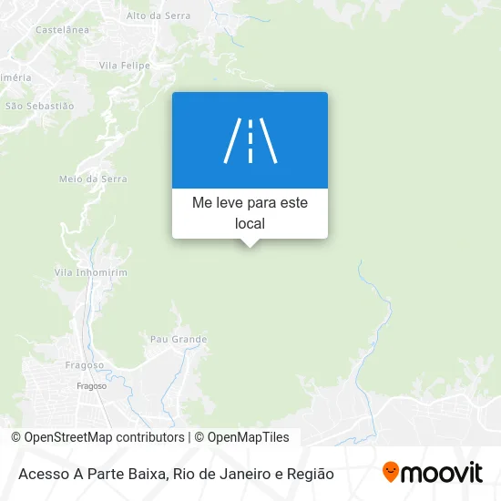 Acesso A Parte Baixa mapa