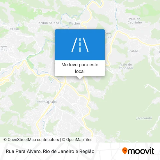 Rua Para Álvaro mapa