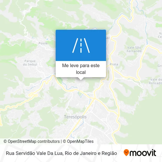 Rua Servidão Vale Da Lua mapa