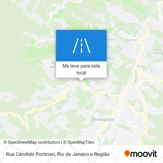Rua Cândido Portinari mapa
