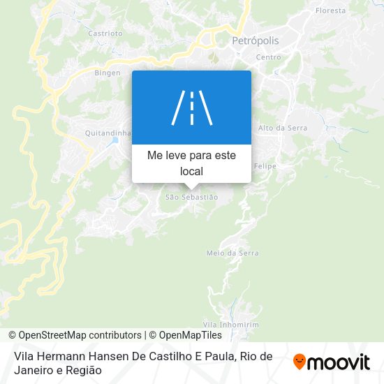 Vila Hermann Hansen De Castilho E Paula mapa