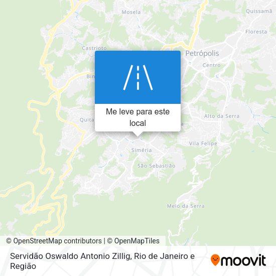 Servidão Oswaldo Antonio Zillig mapa
