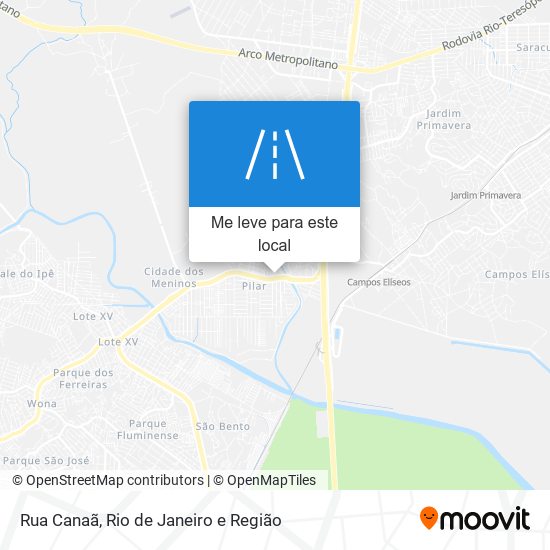 Rua Canaã mapa