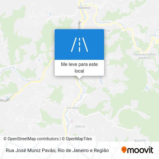 Rua José Muniz Pavão mapa