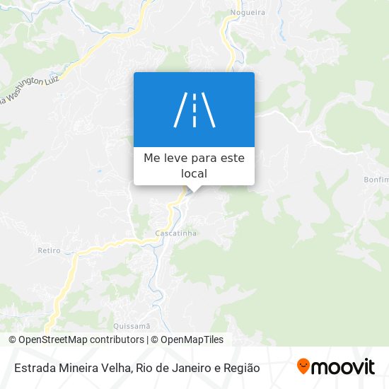 Estrada Mineira Velha mapa